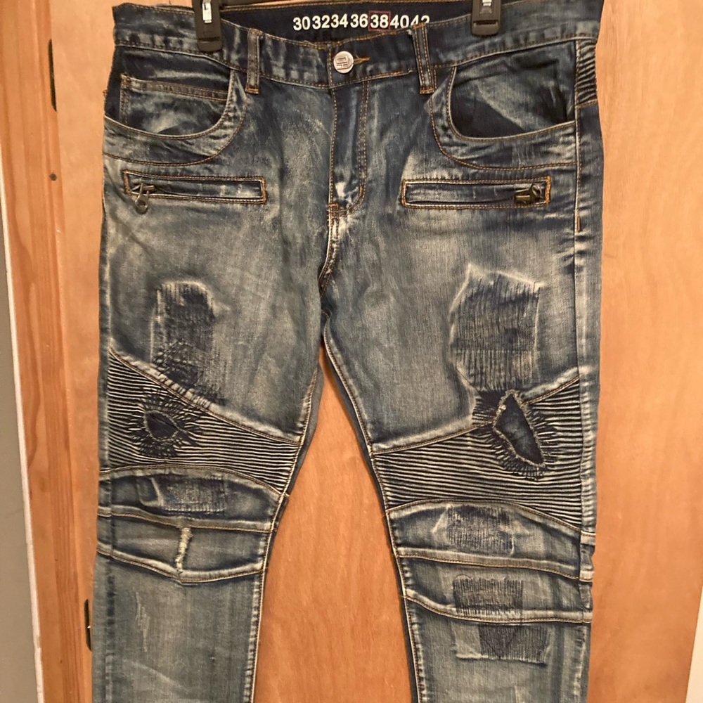 Denim House biker jeans